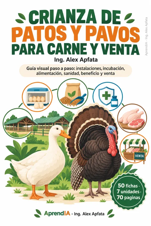 Portada: Crianza de Patos y Pavos para Carne y Venta