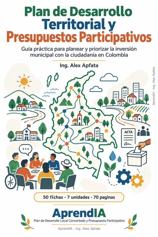 Portada: Plan de Desarrollo Territorial y Presupuestos Participativos