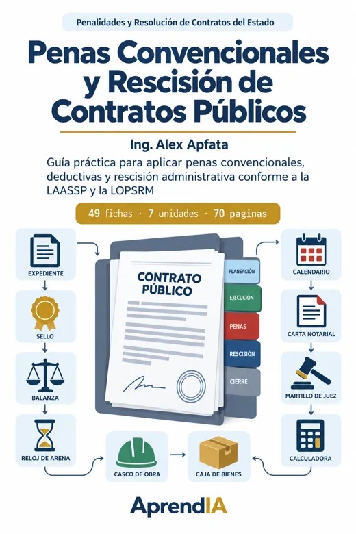 Portada de Penas Convencionales y Rescisión de Contratos Públicos