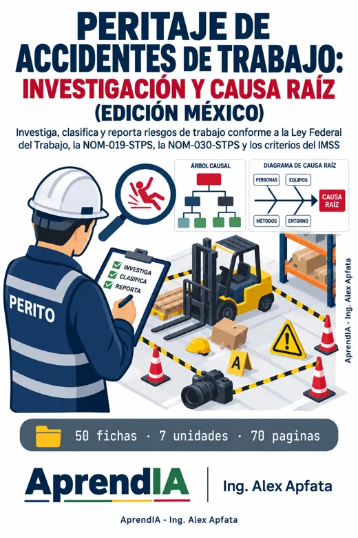 Portada de Peritaje de Accidentes de Trabajo: Investigación y Causa Raíz (Edición México)