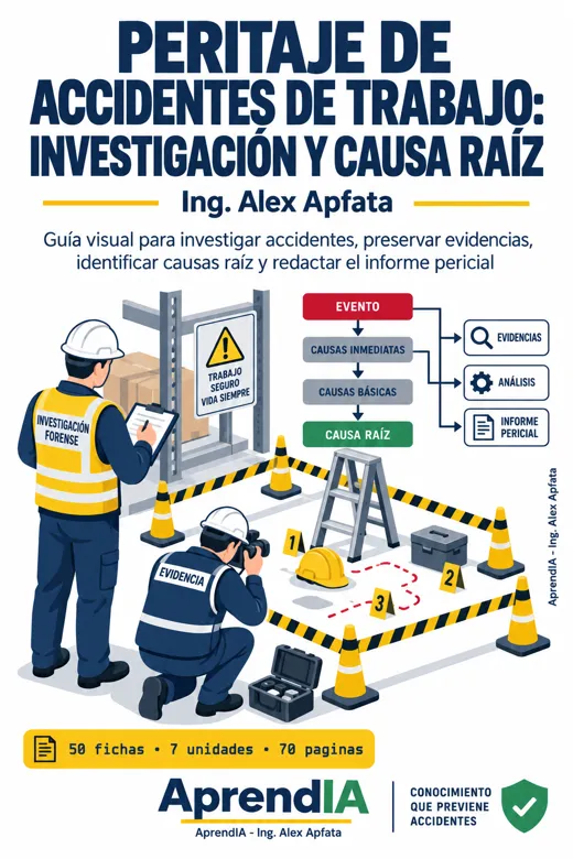 Portada: Peritaje de Accidentes de Trabajo: Investigación y Causa Raíz