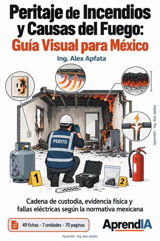Portada de Peritaje de Incendios y Causas del Fuego: Guía Visual para México