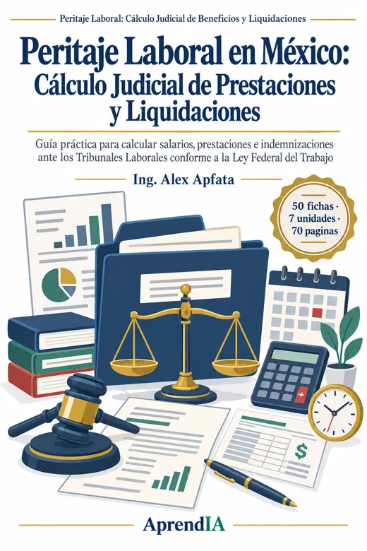 Portada de Peritaje Laboral en México: Cálculo Judicial de Prestaciones y Liquidaciones