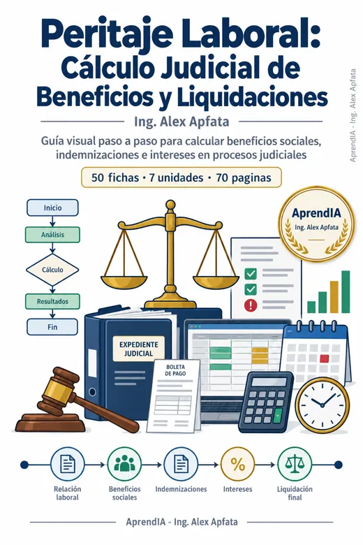Portada: Peritaje Laboral: Cálculo Judicial de Beneficios y Liquidaciones