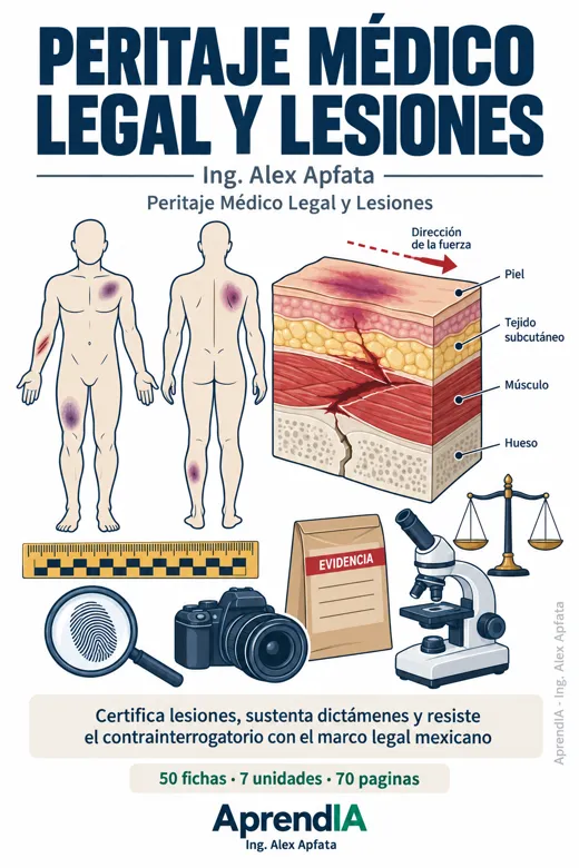 Portada de Peritaje Médico Legal y Lesiones