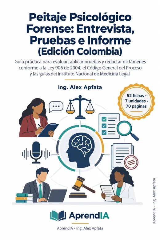 Portada: Peritaje Psicológico Forense: Entrevista, Pruebas e Informe (Edición Colombia)