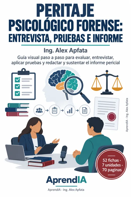 Portada: Peritaje Psicológico Forense: Entrevista, Pruebas e Informe