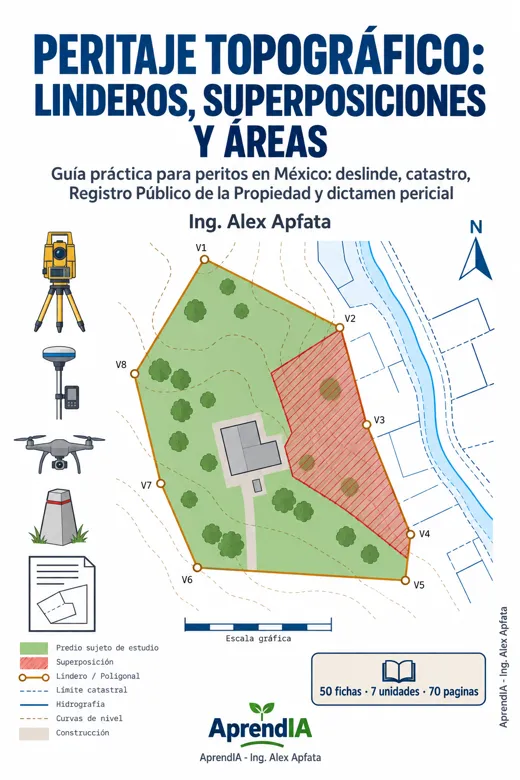 Portada de Peritaje Topográfico: Linderos, Superposiciones y Áreas