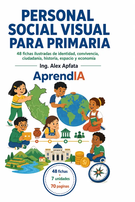 Portada de Personal Social Visual para Primaria