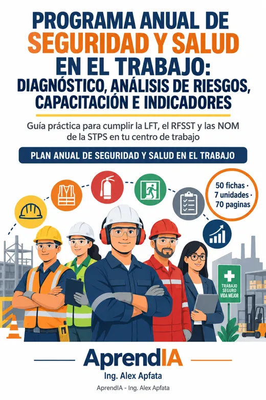 Portada: Programa Anual de Seguridad y Salud en el Trabajo: Diagnóstico, Análisis de Riesgos, Capacitación e Indicadores