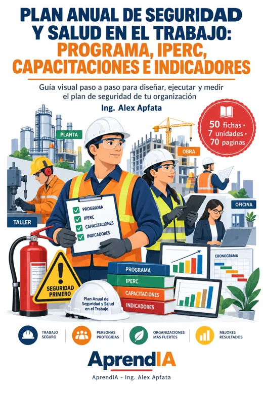 Portada: Plan Anual de Seguridad y Salud en el Trabajo: Programa, IPERC, Capacitaciones e Indicadores