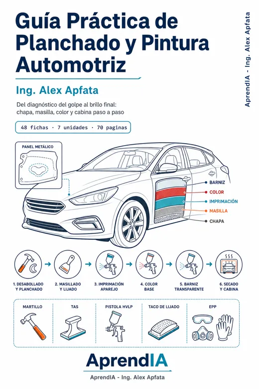 Portada: Guía Práctica de Planchado y Pintura Automotriz