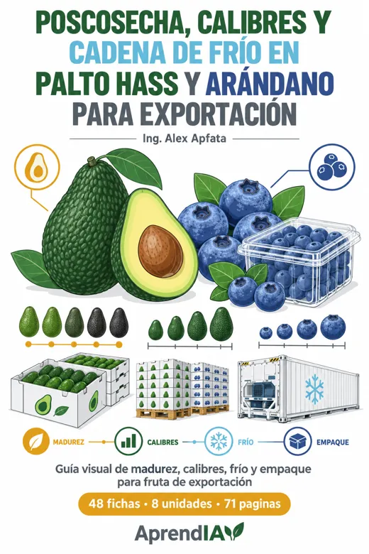 Portada: Poscosecha, Calibres y Cadena de Frío en Palto Hass y Arándano para Exportación