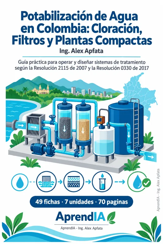 Portada: Potabilización de Agua en Colombia: Cloración, Filtros y Plantas Compactas