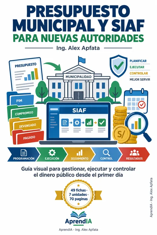 Portada: Presupuesto Municipal y SIAF para Nuevas Autoridades