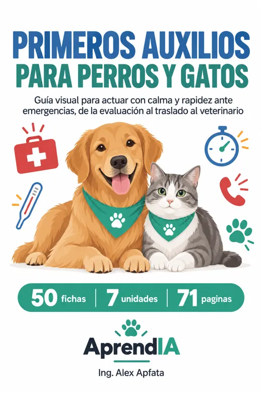 Portada: Primeros Auxilios para Perros y Gatos