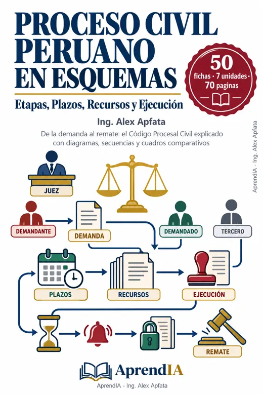 Portada: Proceso Civil Peruano en Esquemas: Etapas, Plazos, Recursos y Ejecución