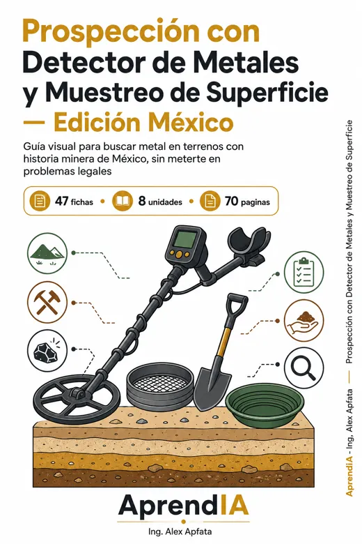 Portada de Prospección con Detector de Metales y Muestreo de Superficie — Edición México