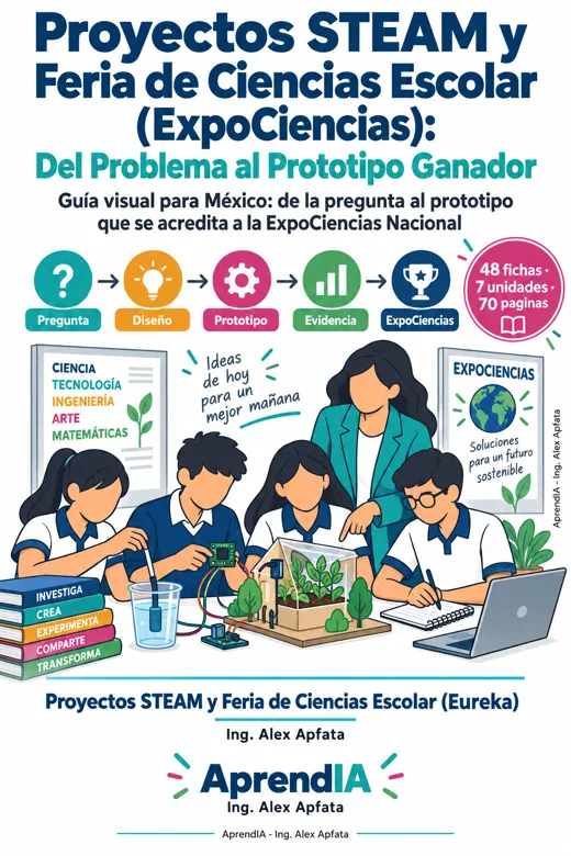 Portada: Proyectos STEAM y Feria de Ciencias Escolar (ExpoCiencias): Del Problema al Prototipo Ganador