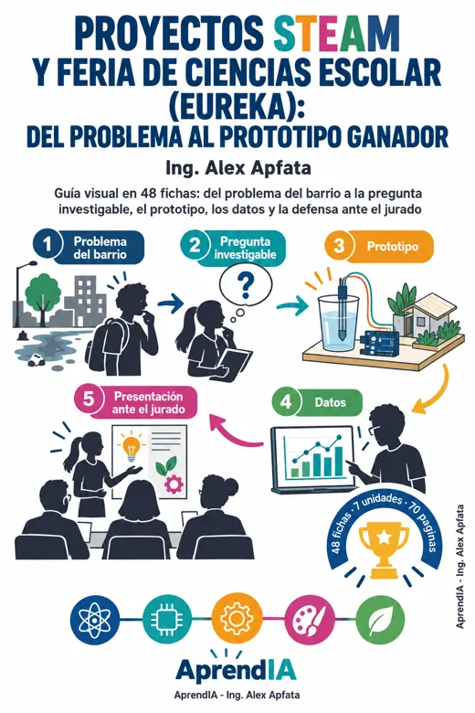 Portada: Proyectos STEAM y Feria de Ciencias Escolar (Eureka): Del Problema al Prototipo Ganador