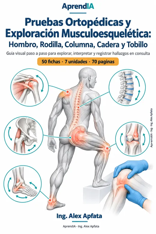 Portada: Pruebas Ortopédicas y Exploración Musculoesquelética: Hombro, Rodilla, Columna, Cadera y Tobillo