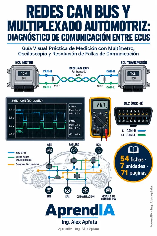 Portada: Redes CAN Bus y Multiplexado Automotriz: Diagnóstico de Comunicación entre ECUs