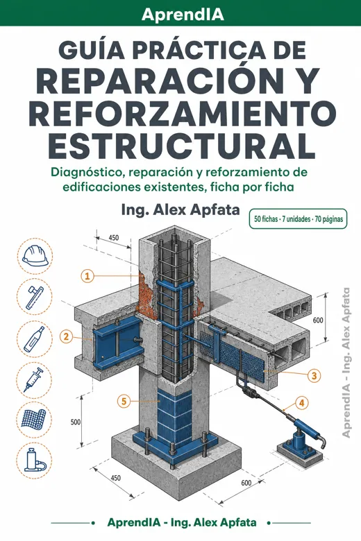Portada de Guía práctica de reparación y reforzamiento estructural