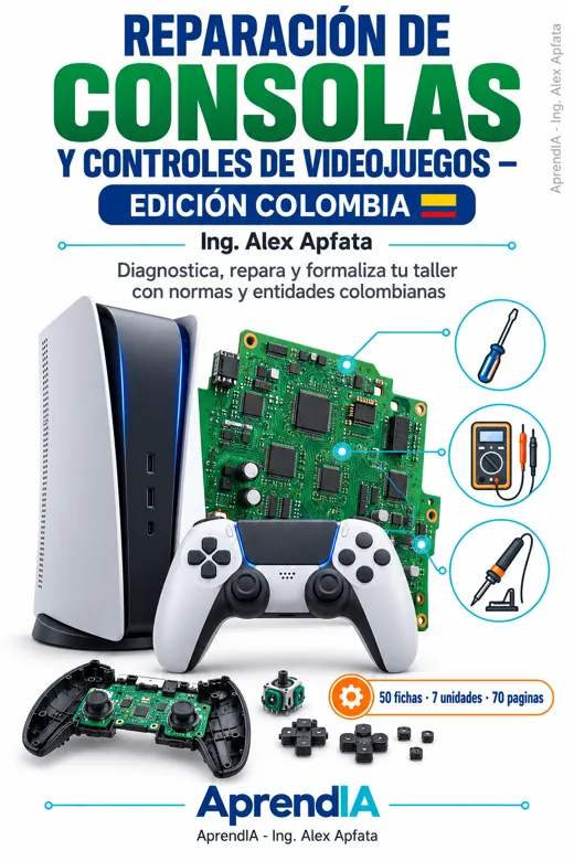 Portada: Reparación de Consolas y Controles de Videojuegos – Edición Colombia