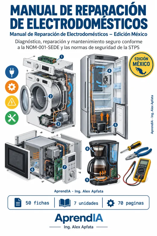 Portada de Manual de Reparación de Electrodomésticos – Edición México