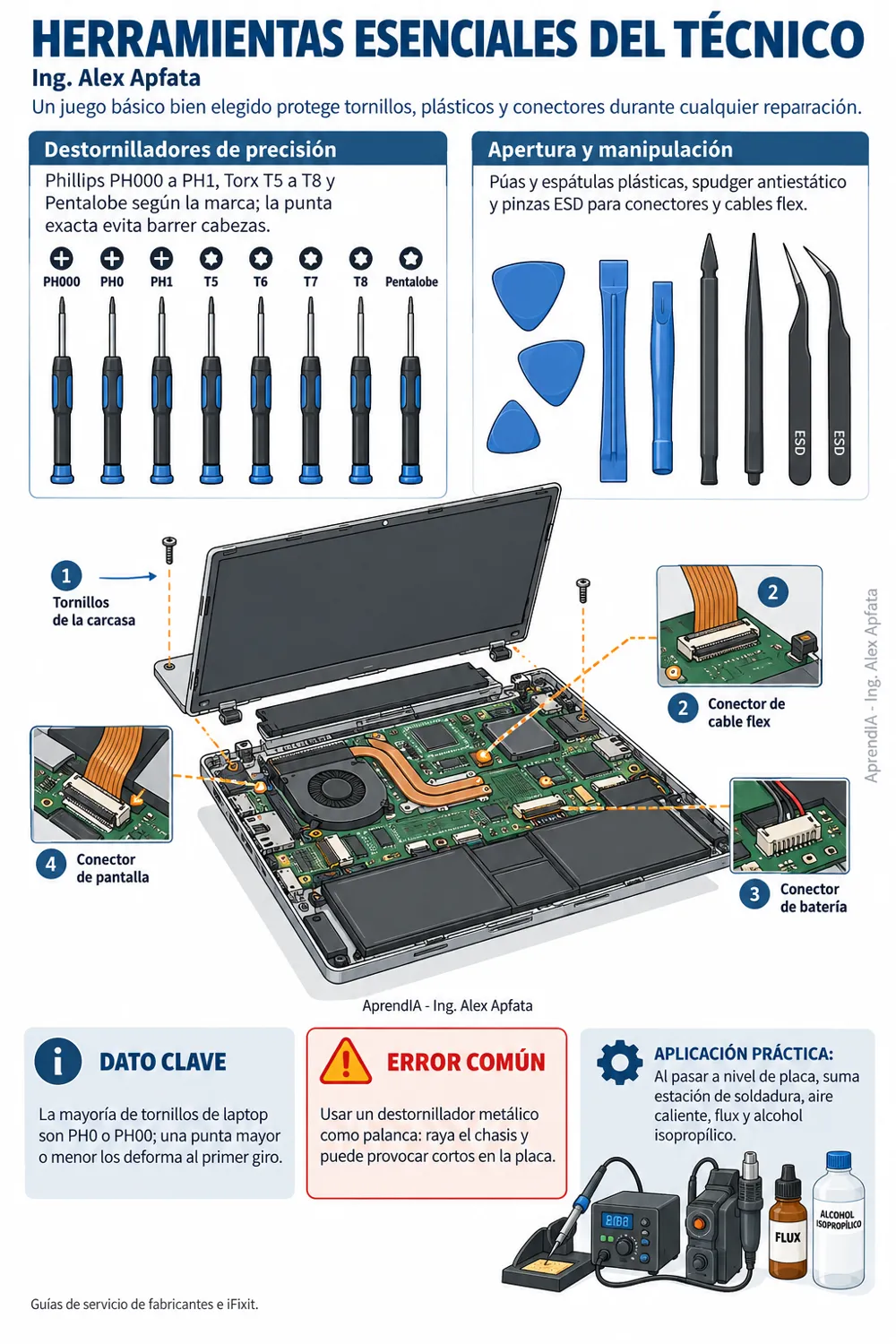 Página real 1 de Reparación de Laptops: Placa, Pantalla y Bisagras — Edición México