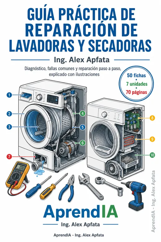 Portada de Guía Práctica de Reparación de Lavadoras y Secadoras