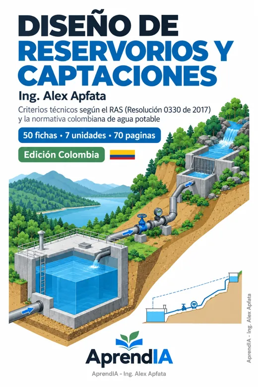 Portada: Diseño de Reservorios y Captaciones: Edición Colombia