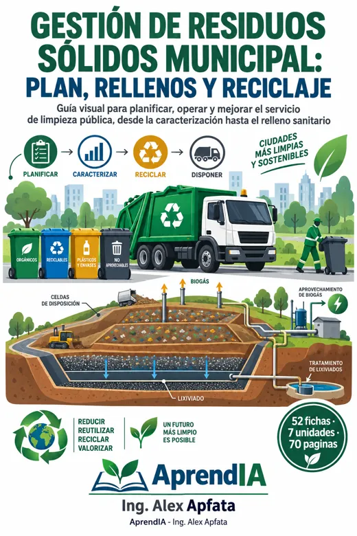 Portada: Gestión de Residuos Sólidos Municipal: Plan, Rellenos y Reciclaje