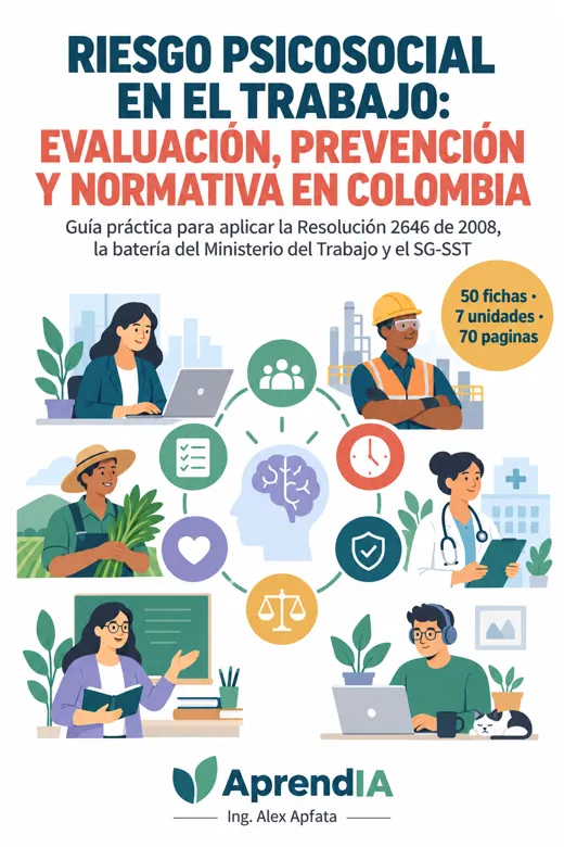 Portada: Riesgo Psicosocial en el Trabajo: Evaluación, Prevención y Normativa en Colombia