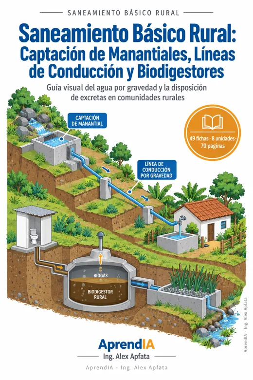 Portada: Saneamiento Básico Rural: Captación de Manantiales, Líneas de Conducción y Biodigestores