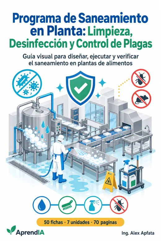 Portada: Programa de Saneamiento en Planta: Limpieza, Desinfección y Control de Plagas