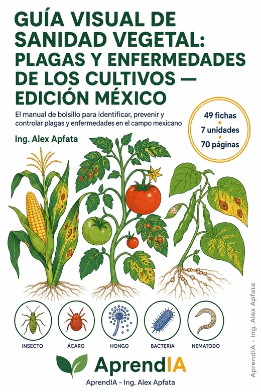 Portada de Guía Visual de Sanidad Vegetal: Plagas y Enfermedades de los Cultivos — Edición México