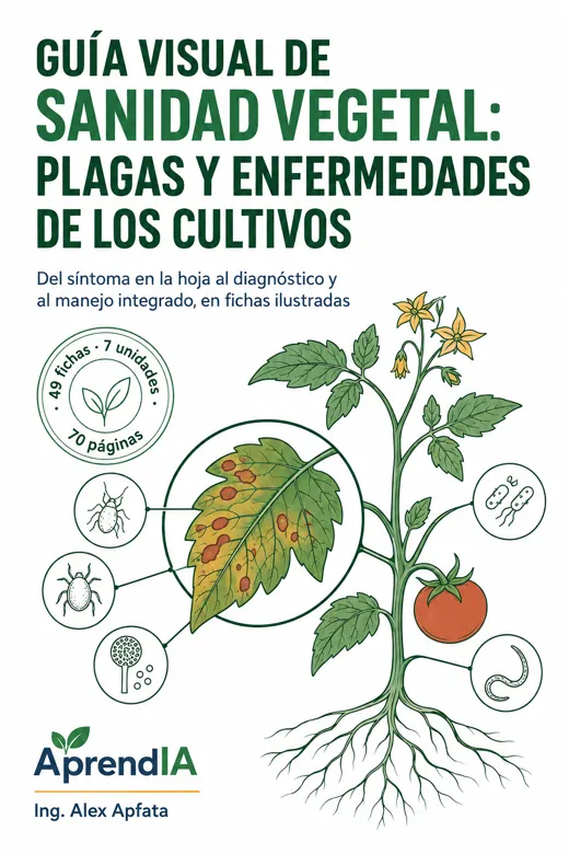 Portada de Guía Visual de Sanidad Vegetal: Plagas y Enfermedades de los Cultivos