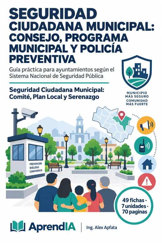 Portada de Seguridad Ciudadana Municipal: Consejo, Programa Municipal y Policía Preventiva
