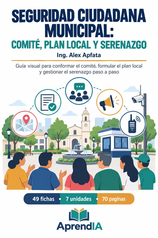 Portada: Seguridad Ciudadana Municipal: Comité, Plan Local y Serenazgo