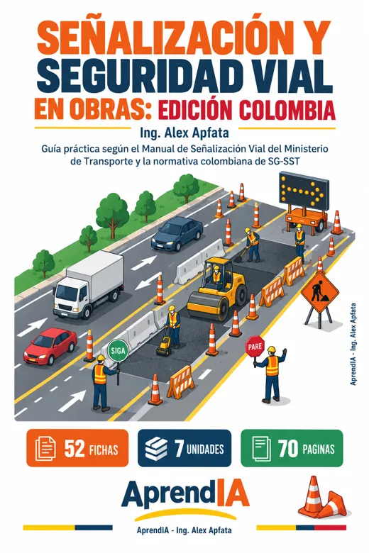 Portada: Señalización y Seguridad Vial en Obras: Edición Colombia
