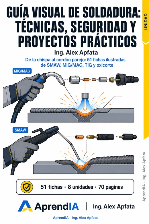 Portada de Guía Visual de Soldadura: Técnicas, Seguridad y Proyectos Prácticos