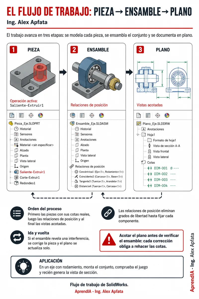 Página real 2 de SolidWorks desde Cero: piezas, ensambles y planos