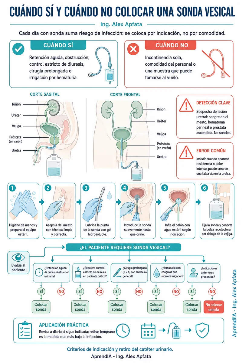 Página real 4 de Sondas: vesical, nasogástrica y de alimentación — Guía visual paso a paso (Edición México)