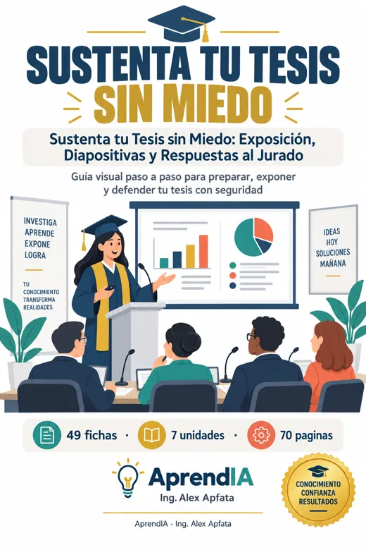 Portada: Sustenta tu Tesis sin Miedo: Exposición, Diapositivas y Respuestas al Jurado