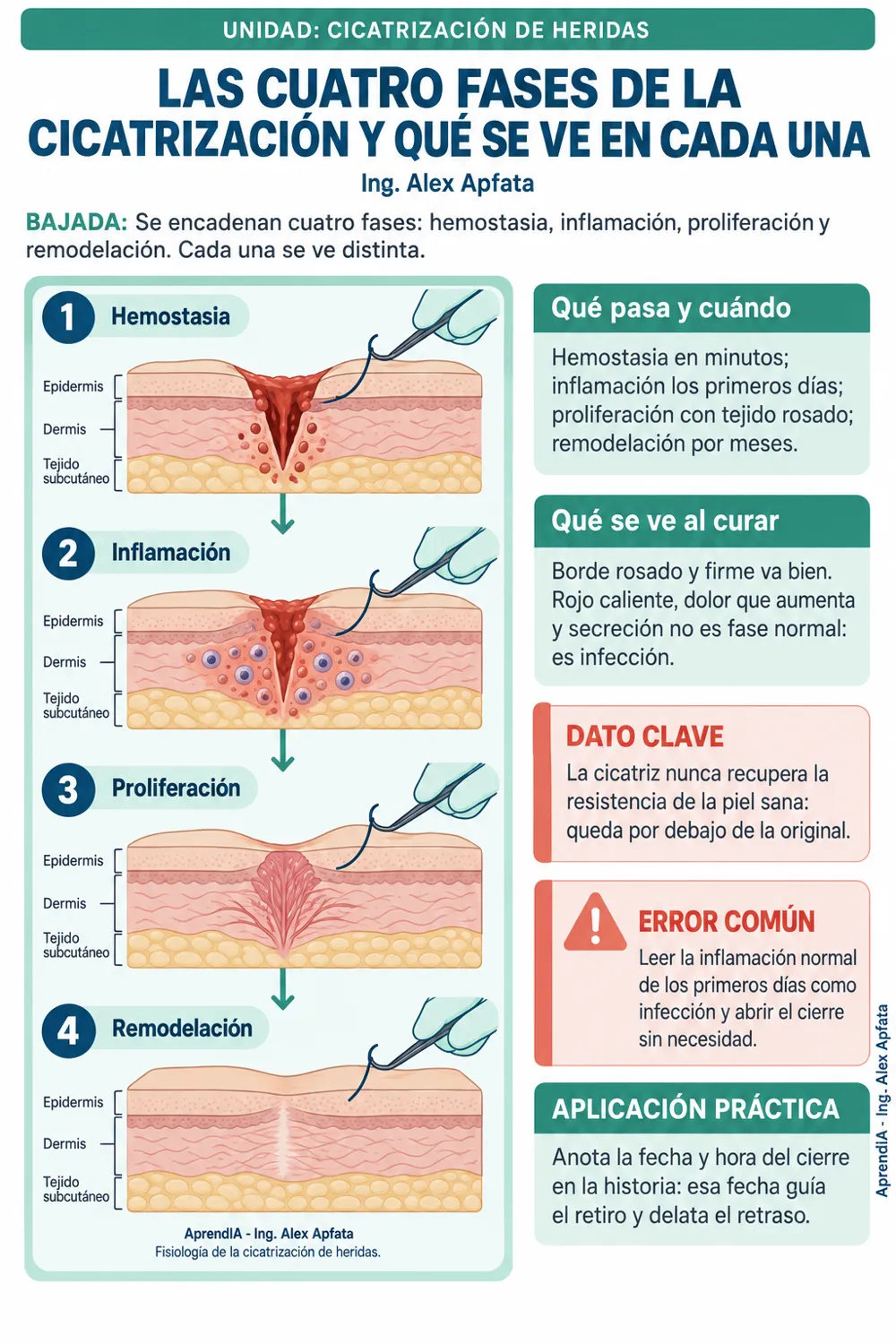 Página real 1 de Técnicas de Sutura y Cierre de Heridas: Puntos Simples, Colchonero, Intradérmica y Cuidado de Asepsia