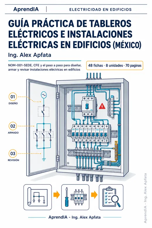 Portada de Guía Práctica de Tableros Eléctricos e Instalaciones Eléctricas en Edificios (México)