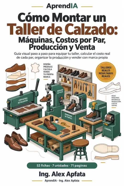 Portada: Cómo Montar un Taller de Calzado: Máquinas, Costos por Par, Producción y Venta