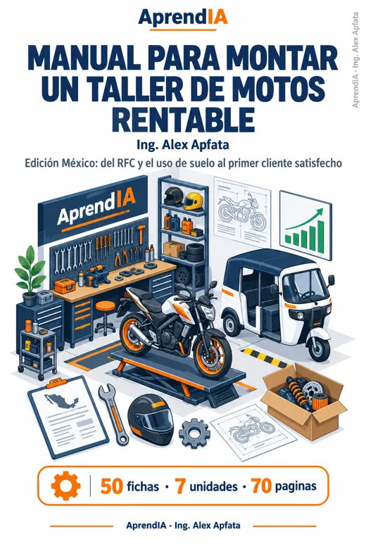 Portada de Manual para Montar un Taller de Motos Rentable