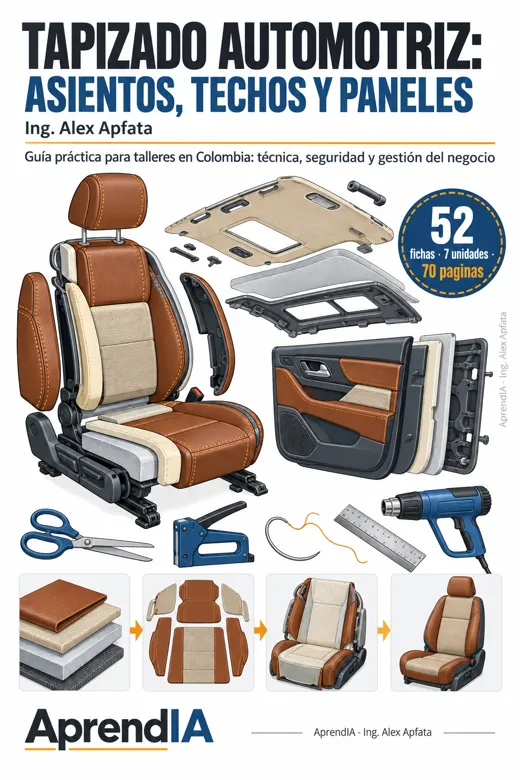 Portada: Tapizado Automotriz: Asientos, Techos y Paneles